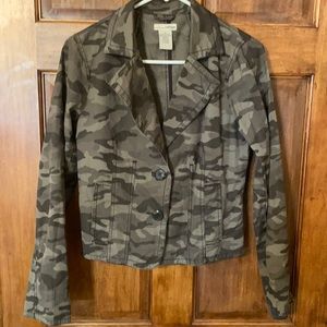 Size medium- blazer in grayish, army fatigue.